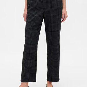 Black and Gray Plaid Checkered Pants